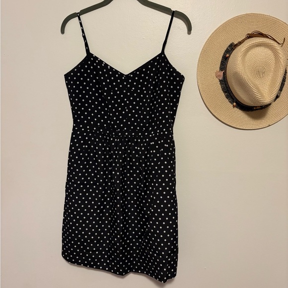 J. Crew Dresses & Skirts - J. Crew Black and White Polka Dot Dress